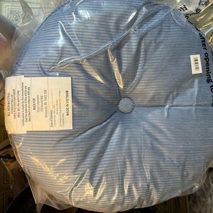 Blue Round Cushion